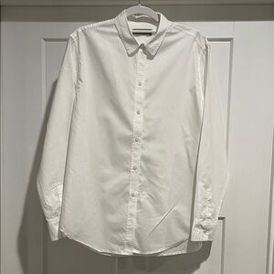 Everlane Women's White Cotton Button Down Shirt